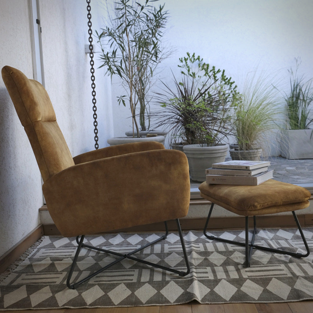Sillón Blanc con apoyapies